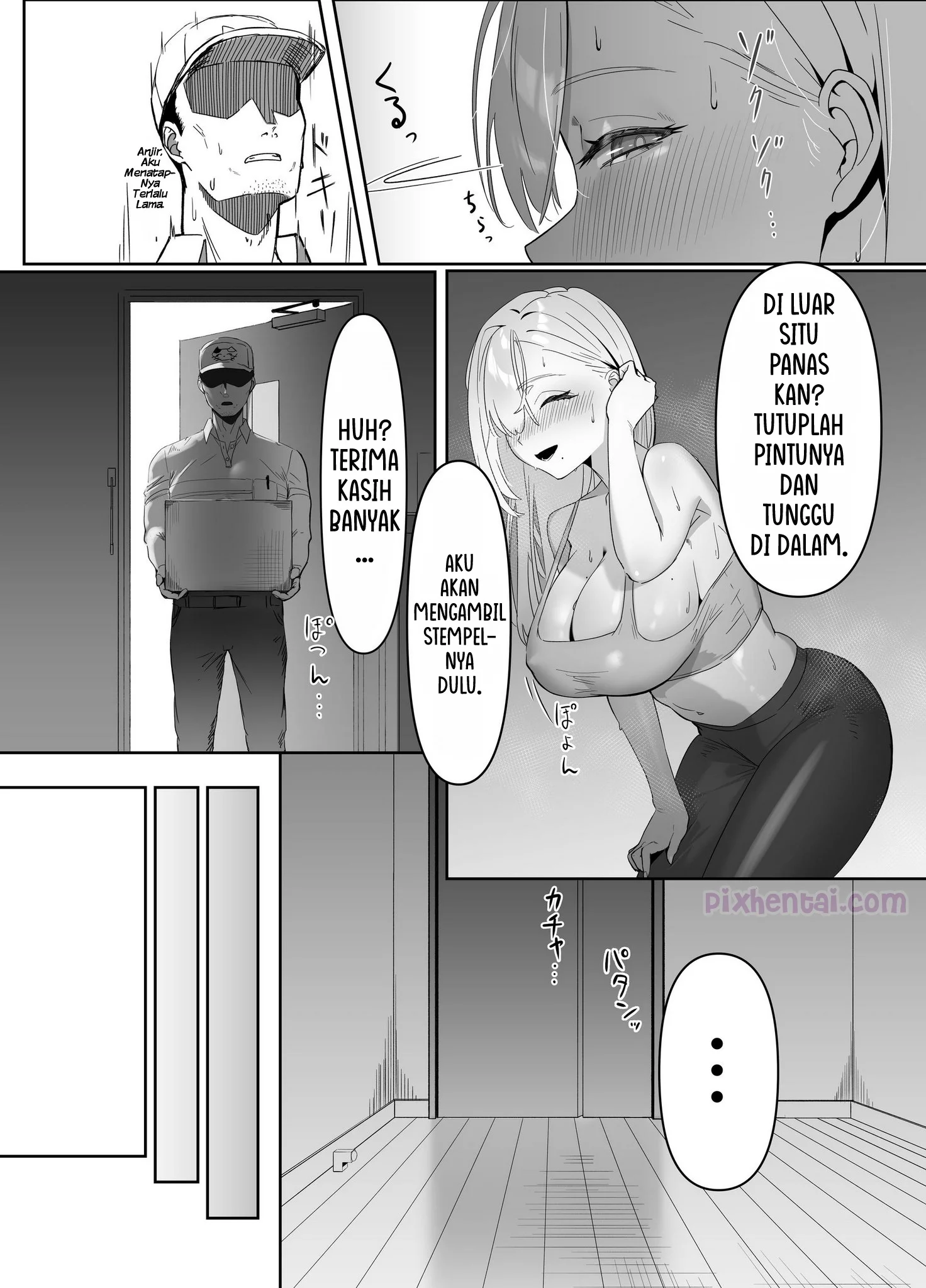 Komik hentai xxx manga sex bokep The Big Breasted Lady at the Delivery Destination Is Way Too Lewd 5